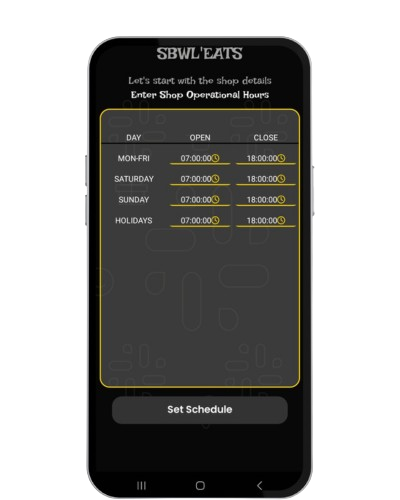 Adjust Operational Hours